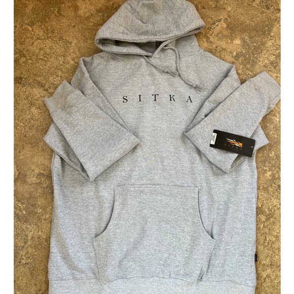 Sitka Pullover Light Gray Hoodie NWT Men's XXL